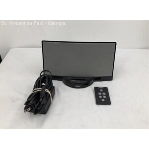 Bose SoundDock Digital Music System Speaker Black Remote & Power Supply Untested